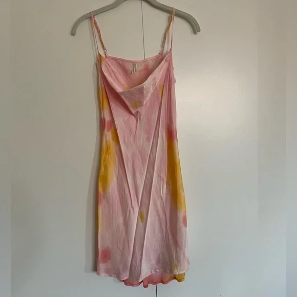 Urban Outfitters | Dresses | Urban Outfitters Tie Dye Pinkorange Slip  Spaghetti Dress Size Mdium | Poshmark